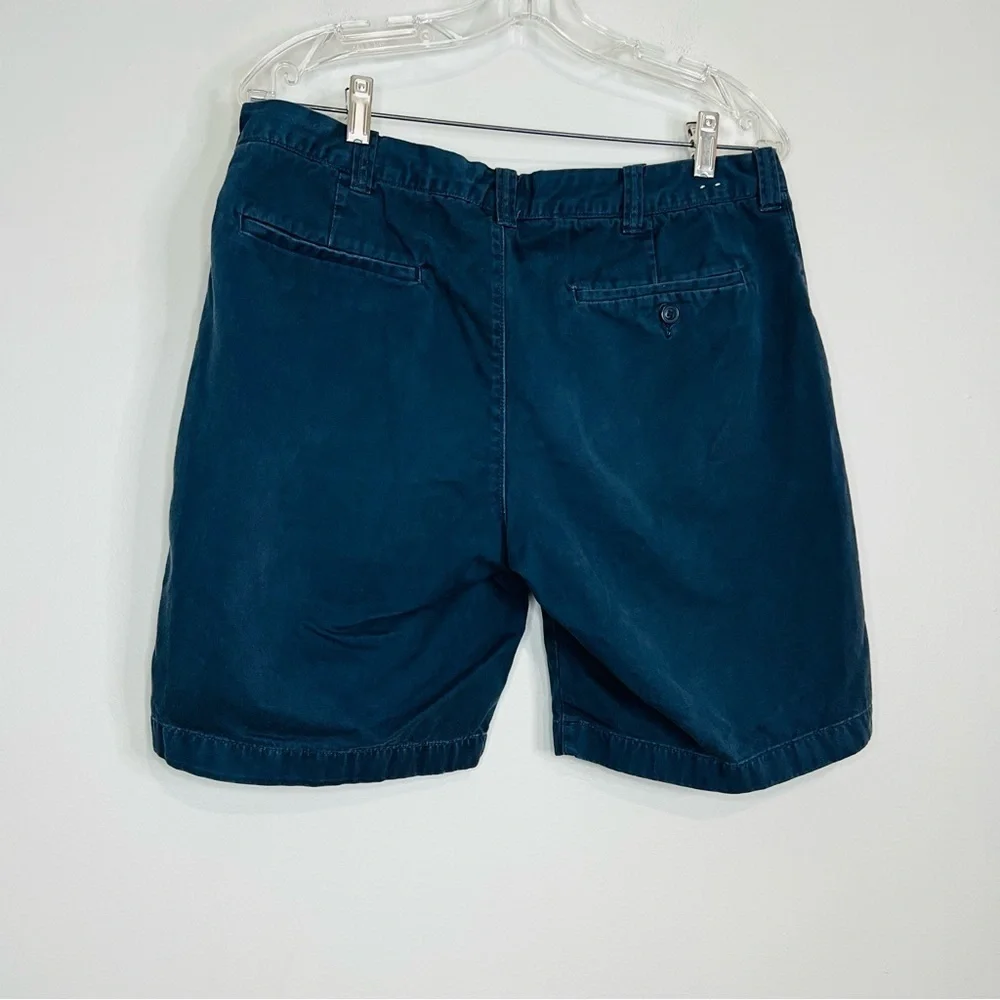J. Crew Navy Cotton Twill Chino Shorts 33